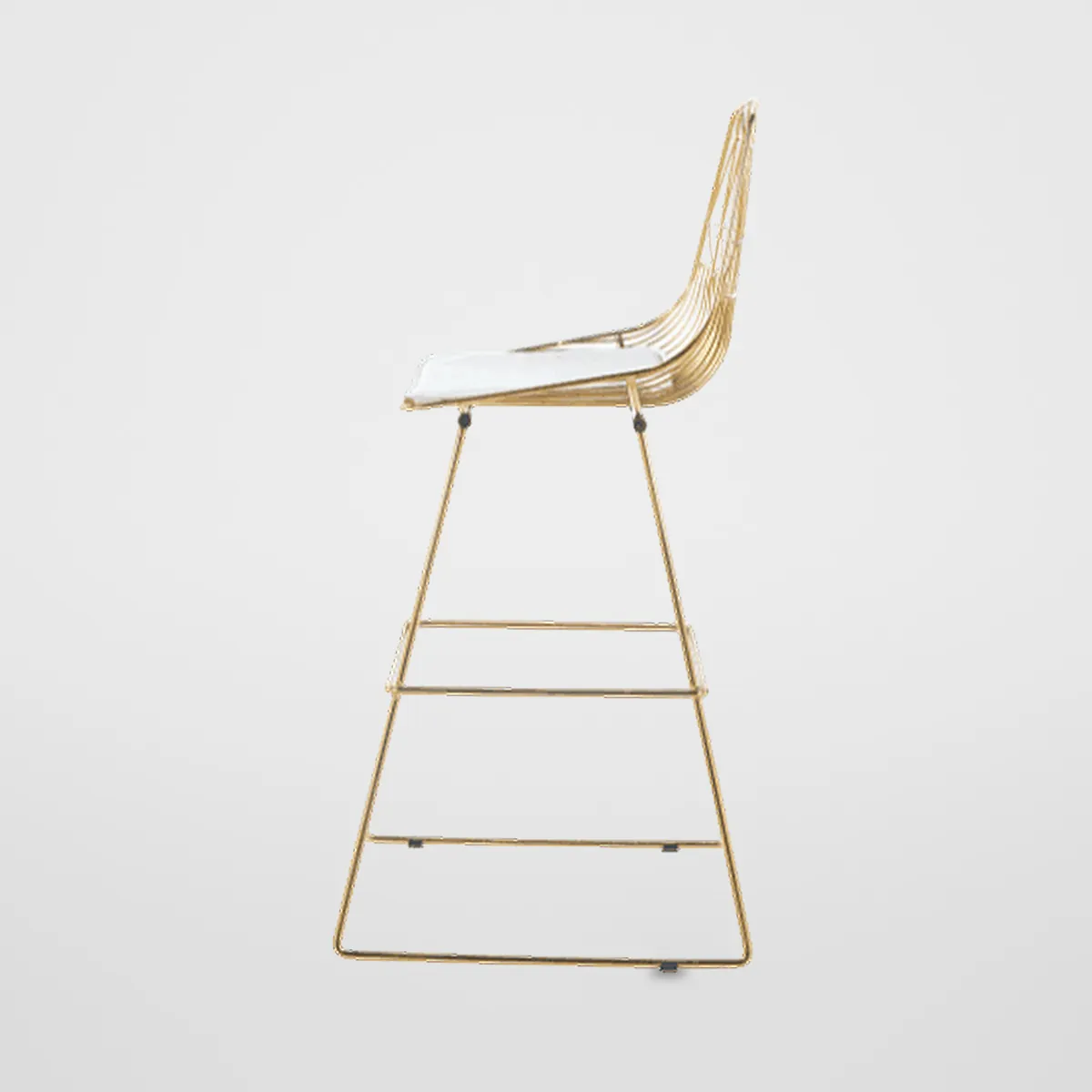Fixed Leatherette Bar Stool CZ-B-020 – view 2