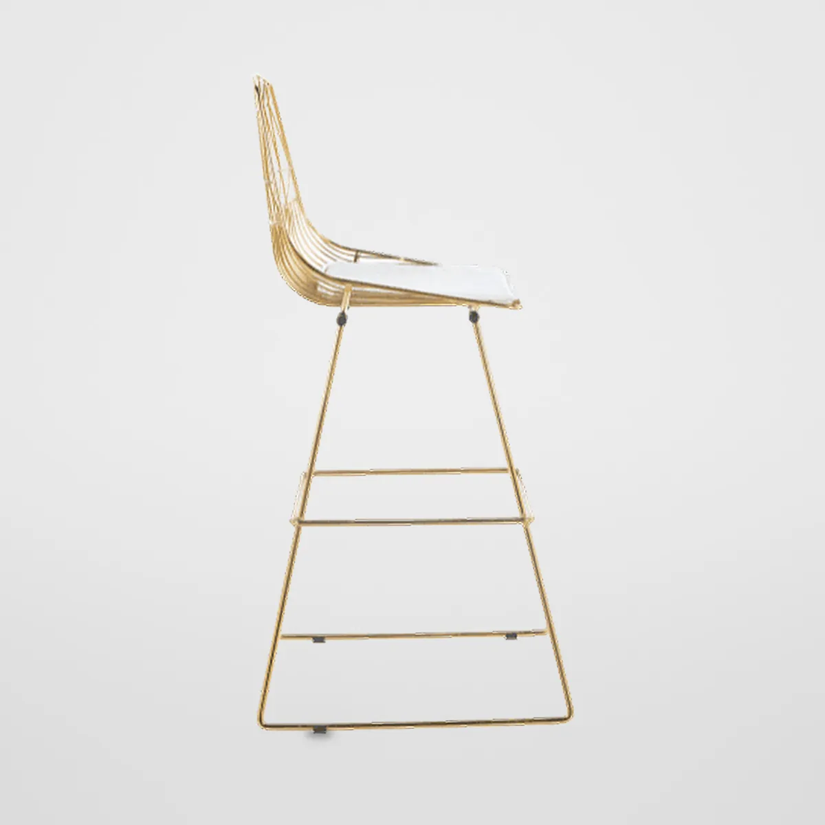 Fixed Leatherette Bar Stool CZ-B-020 – view 3