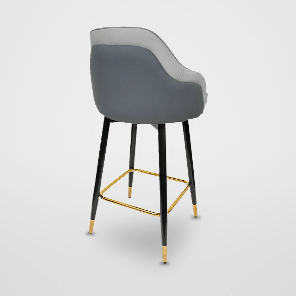 Fixed Leatherette Bar Stool CZ-B-033 – view 2