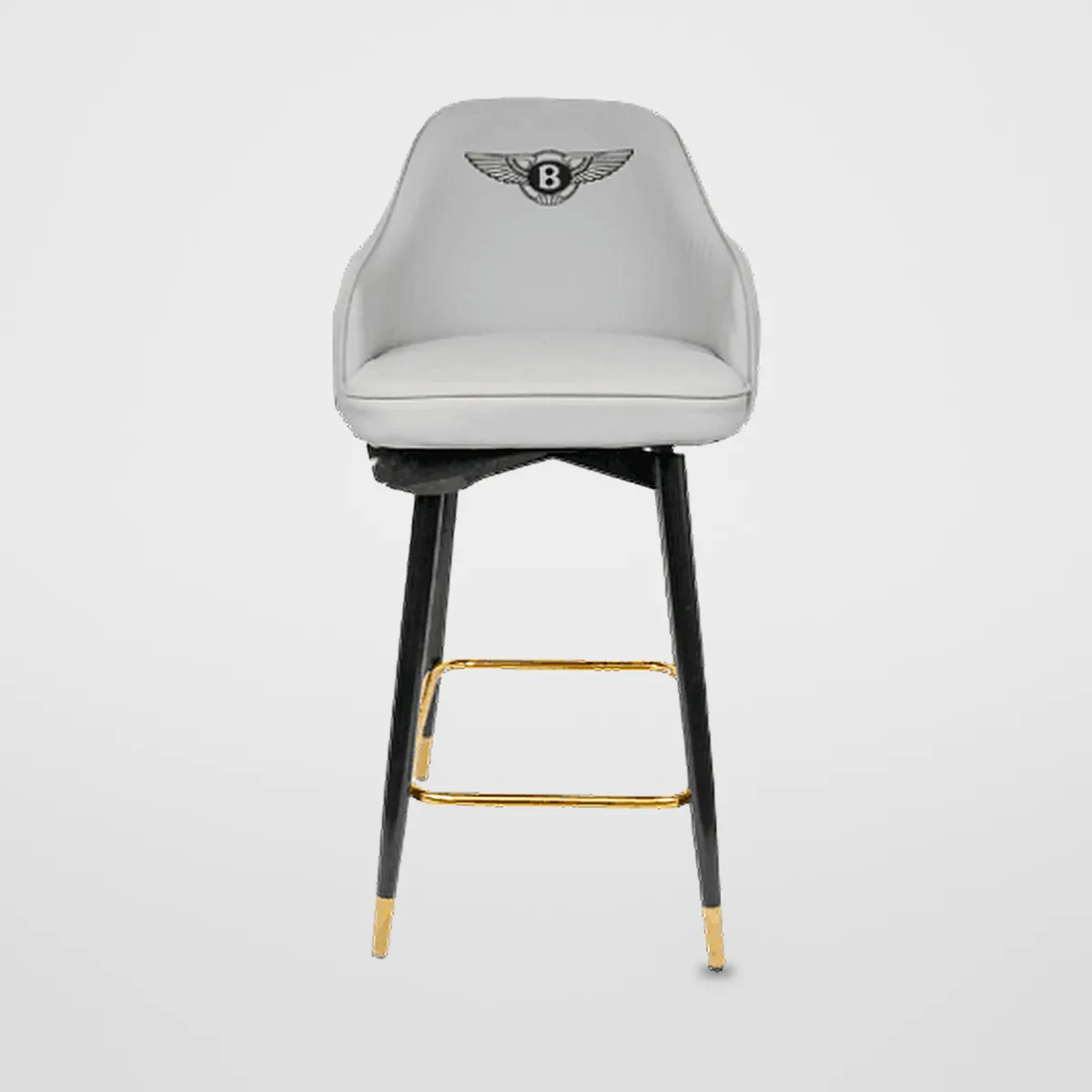 Fixed Leatherette Bar Stool CZ-B-033 – view 3