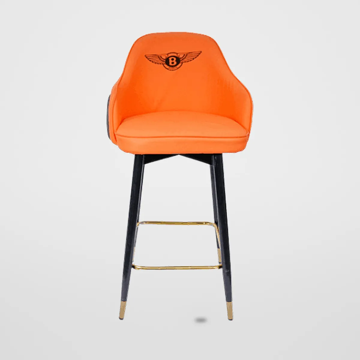 Fixed Leatherette Bar Stool CZ-B-033 – view 6