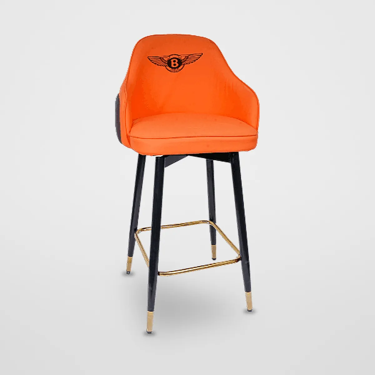 Fixed Leatherette Bar Stool CZ-B-033 – view 7