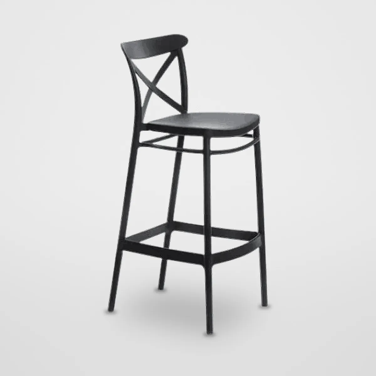 Fixed Moulded Bar Stool CZ-B-067