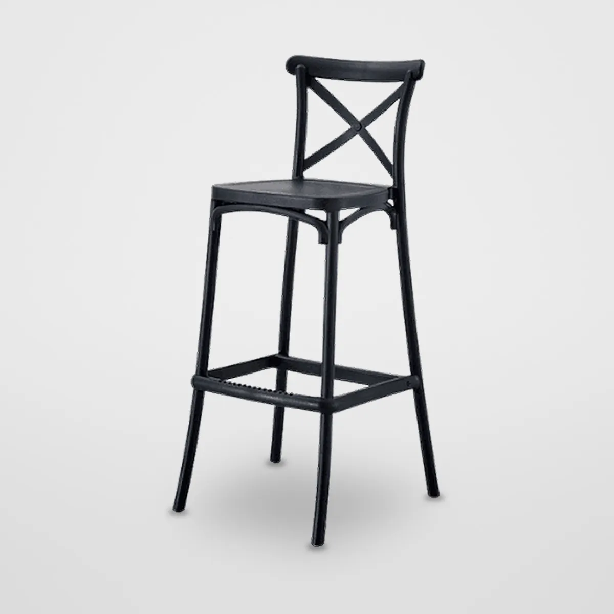 Fixed Moulded Bar Stool CZ-B-067 – view 3