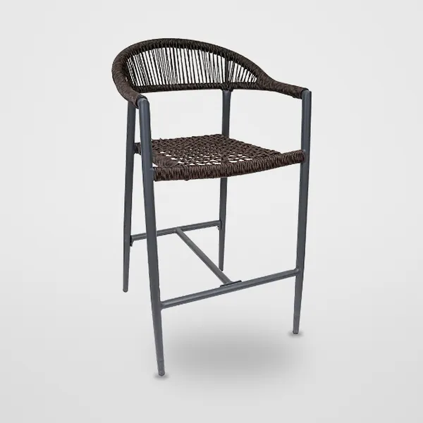 Fixed Rattan Bar Stool CZ-B-068