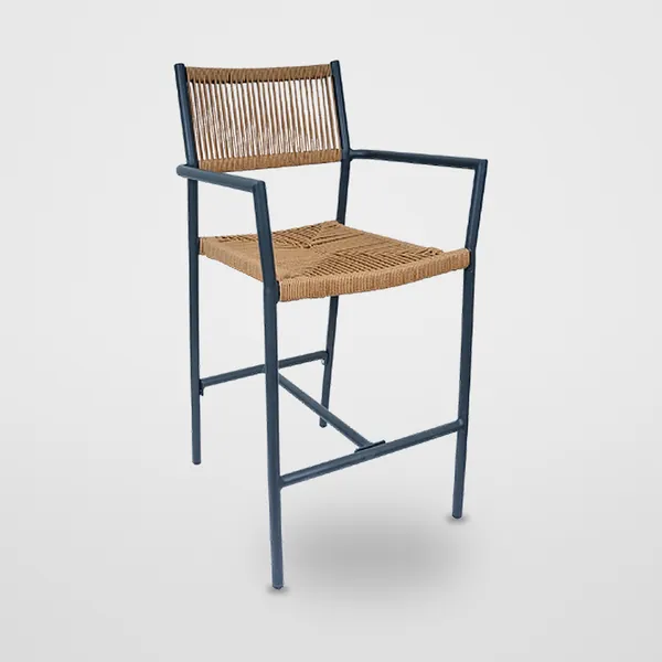 Fixed Rope-Weave Bar Stool CZ-B-070
