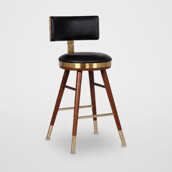 Fixed Leatherette Bar Stool CZ-B-075