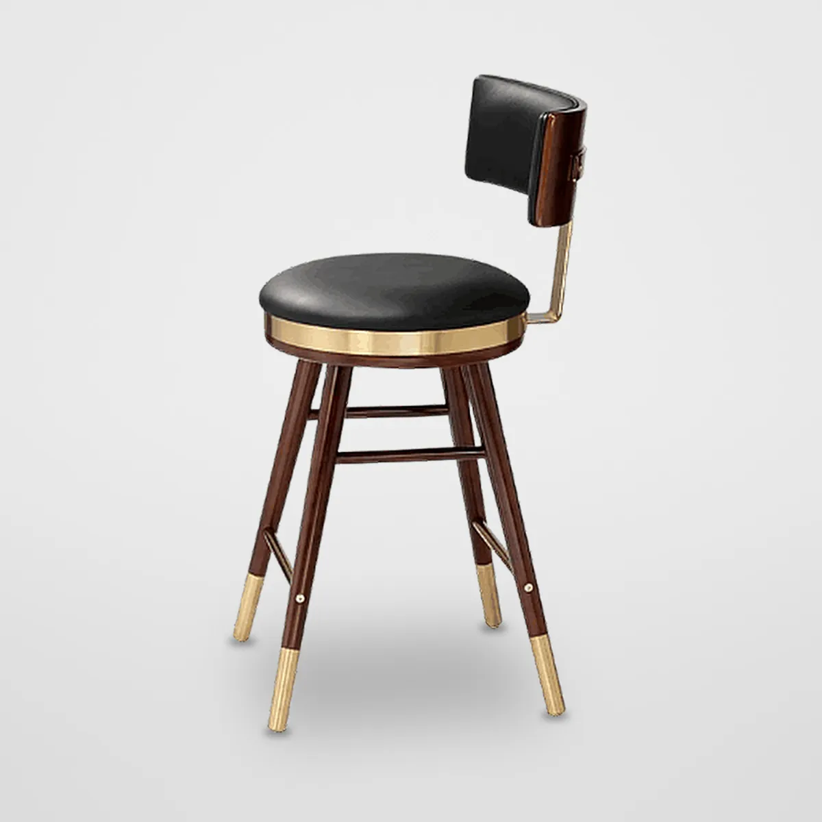 Fixed Leatherette Bar Stool CZ-B-075 – view 4