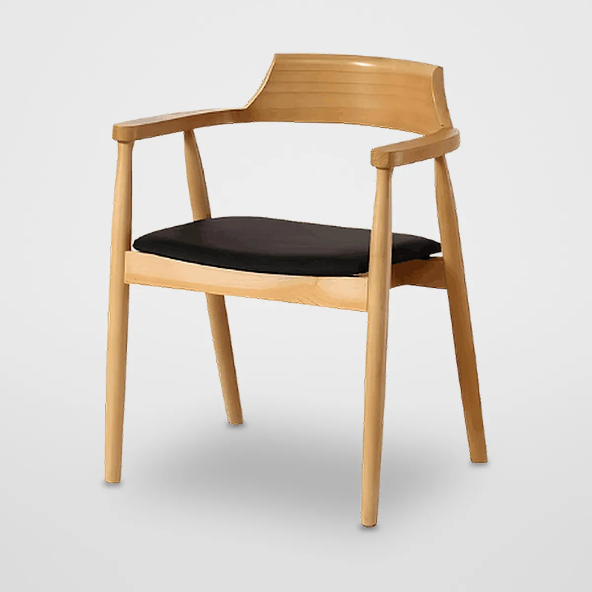 Solid Wood Leather Dining Chair CZ-D-036 – view 3