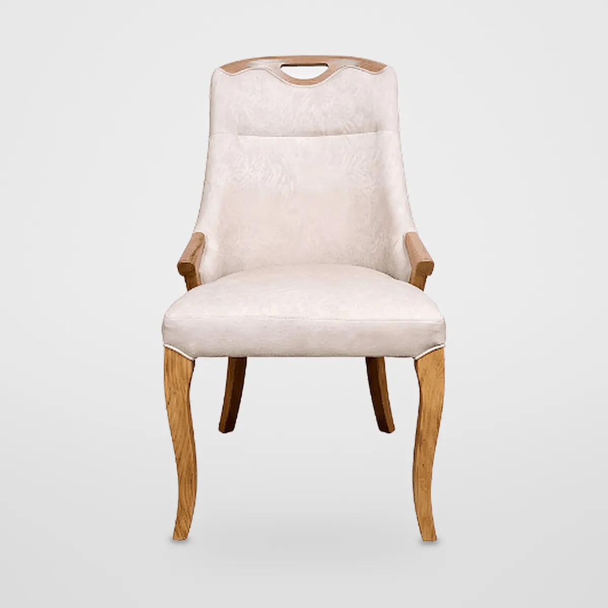 Solid Wood Leather Dining Chair CZ-D-039