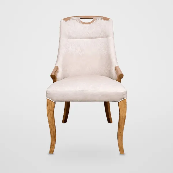 Solid Wood Leather Dining Chair CZ-D-039